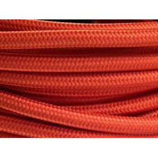 Fabric cable bright red