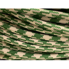 Fabric cable pepita green/white